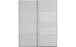 Goossens kledingkast finca combi glans mat glas grijs hoogwaardig meubelplaat - 8244438-{merk}-finca-combi-sts-grijs-schuifdeuren-02